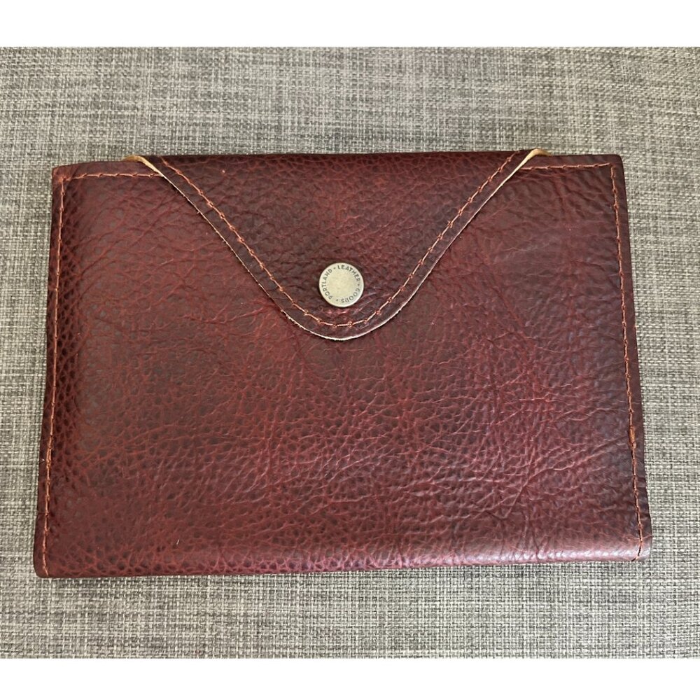 Portland Leather medium snap journal Cinnamon Bear - big pebbles!